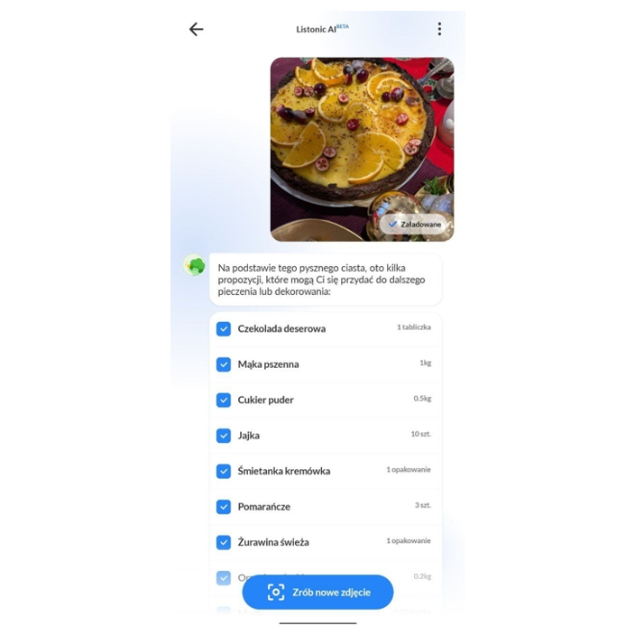 From Photo to Shopping List: AI Integration